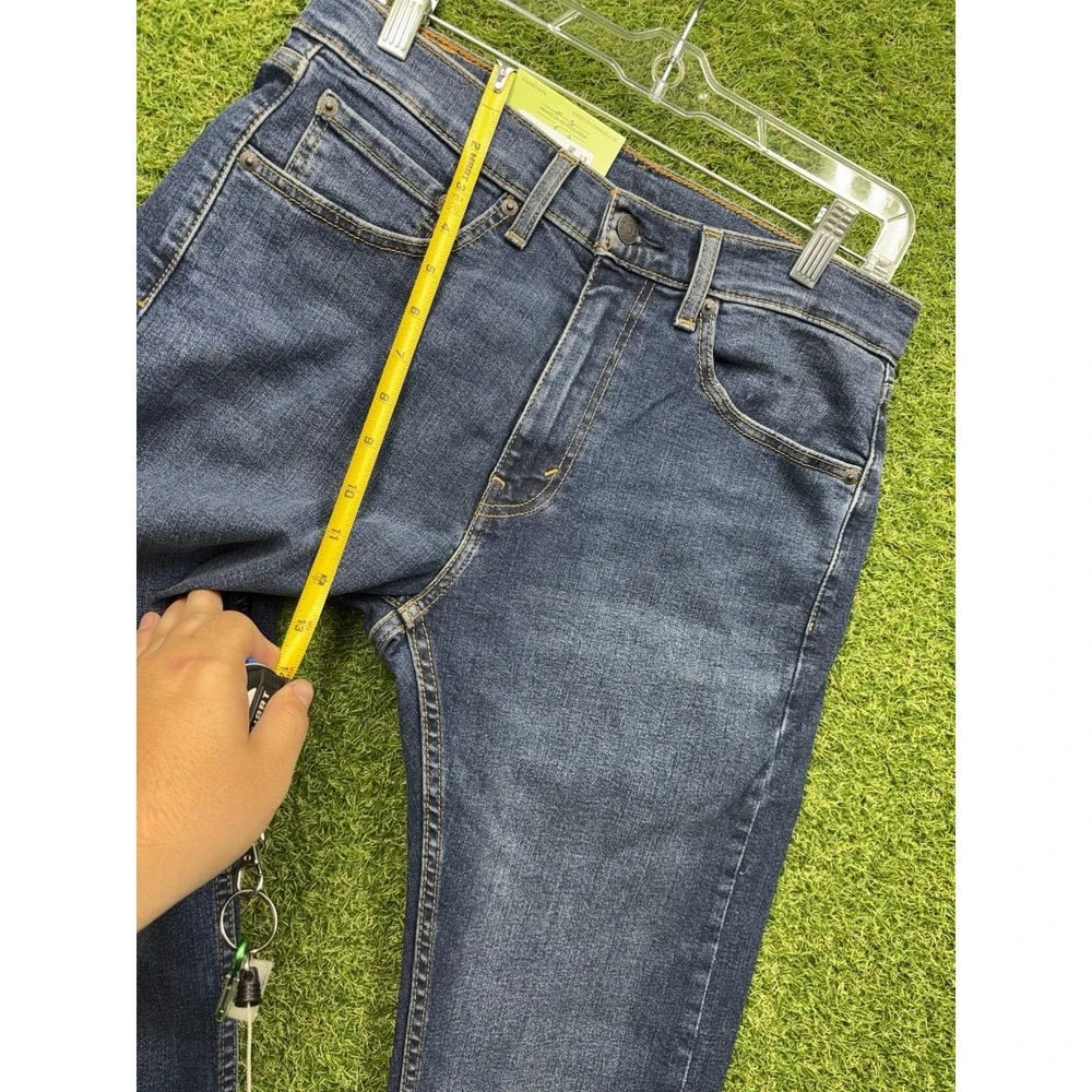 Levis 506 Jeans Mens 30x32 Black Comfort Fit Straight Leg Dark Wash Denim NWT
